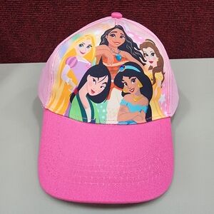 NWT Disney Princess Girls Pink Baseball Cap Child Size Hat Adjustable